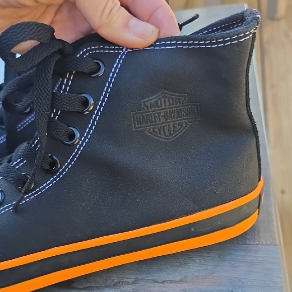 Mens Harley-Davidson High Top Sneakers Size 8.5 - Picture 3 of 6